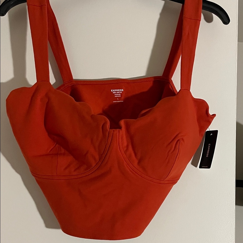 Orange crop top from Express